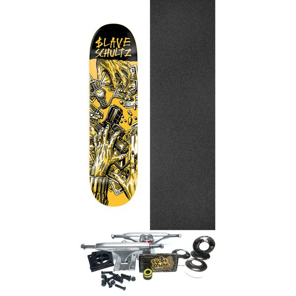 Slave Skateboards Anthony Schultz Hand in Hand Skateboard Deck - 8.5" x 32.125" - Complete Skateboard Bundle